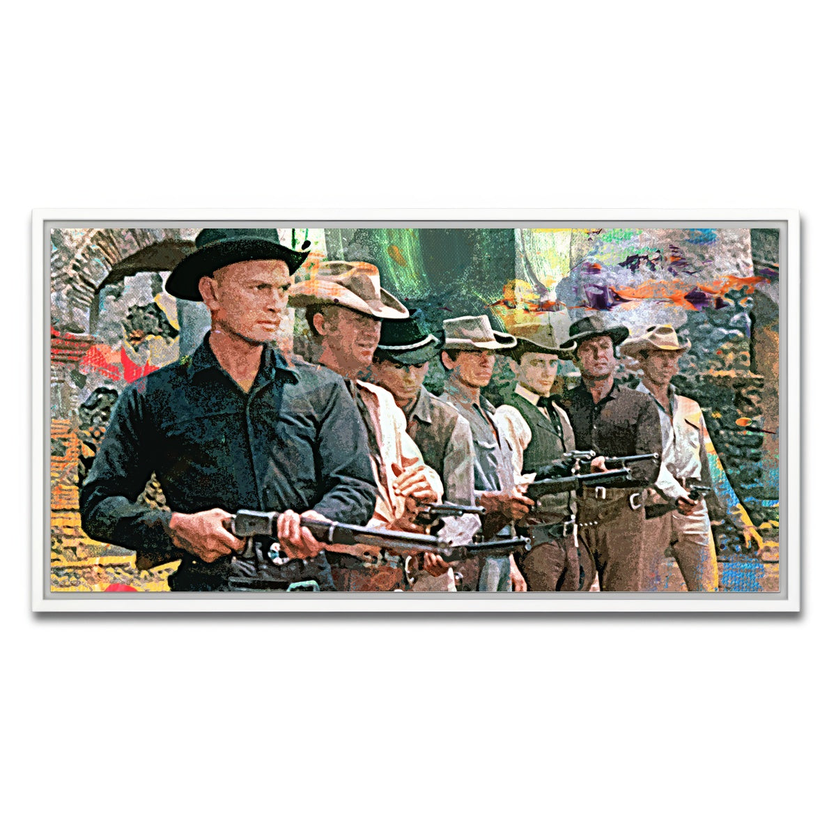 AUTO-MOCKUP WHITE | The Magnificent Seven | 1 Piece | White Framed Canvas | group=2x1