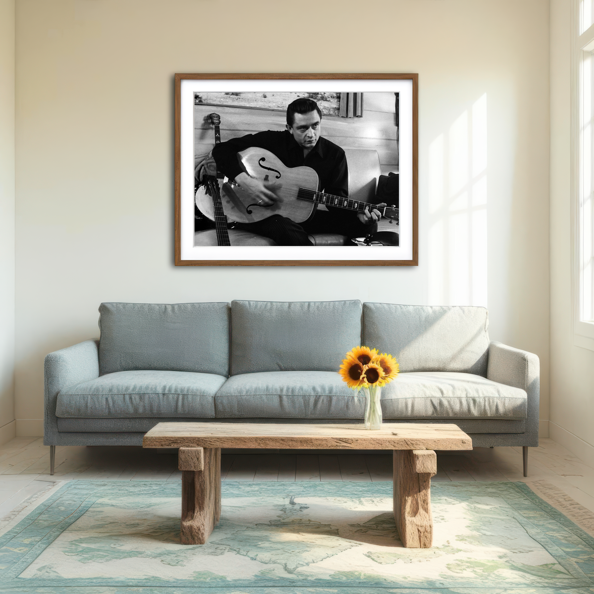 AUTO-MOCKUP ROOM | The Man in Black Wall Art