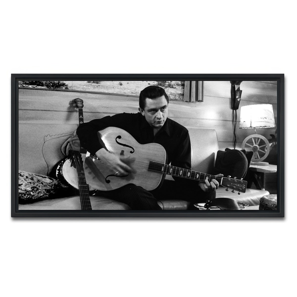 AUTO-MOCKUP WHITE | The Man in Black | 1 Piece | Black Framed Canvas | group=2x1