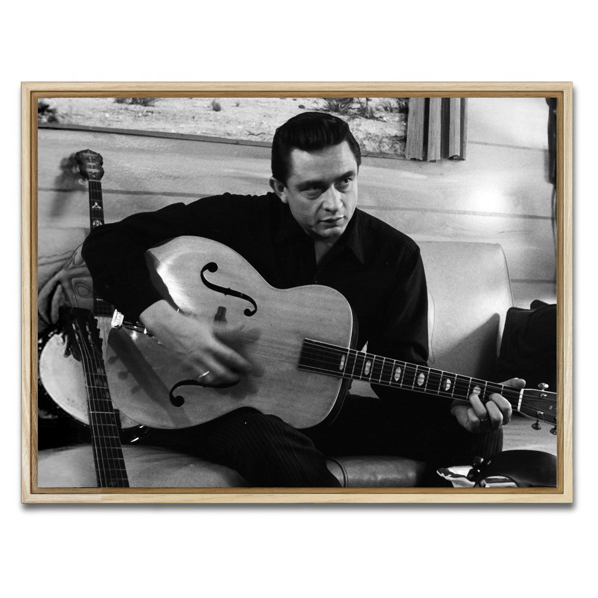 AUTO-MOCKUP WHITE | The Man in Black | 1 Piece | Natural Framed Canvas | group=4x3