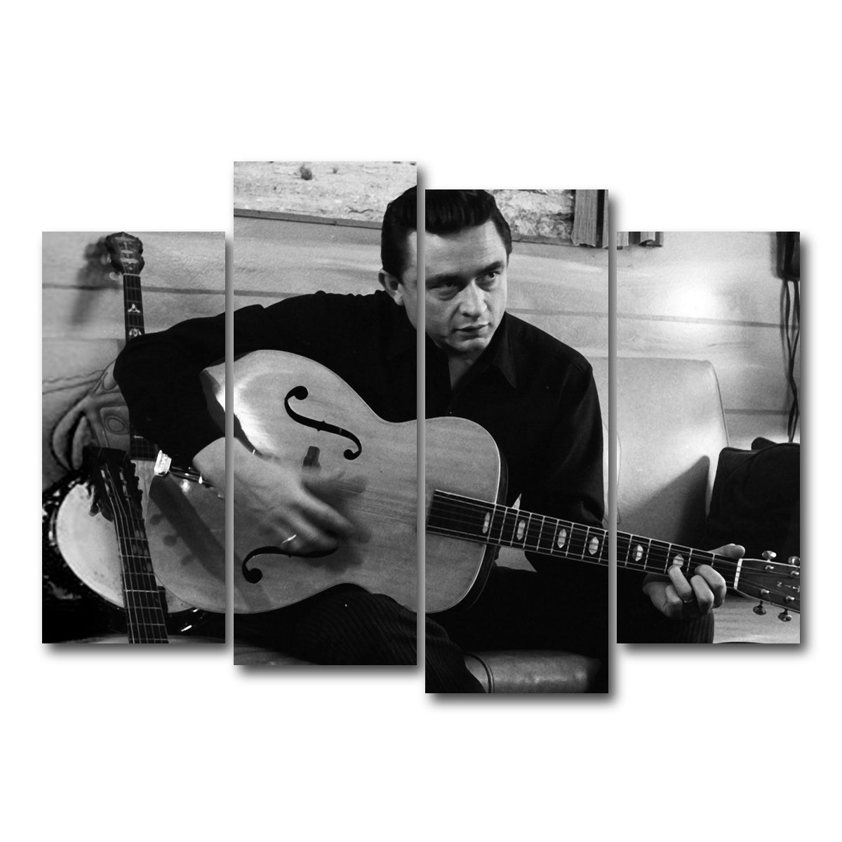 AUTO-MOCKUP WHITE | The Man in Black | 4 Piece | Gallery Wrap Canvas | group=4_normal