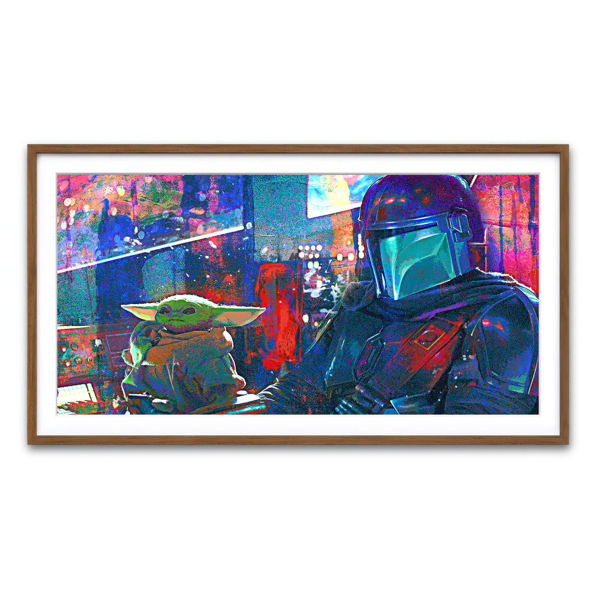 Framed Print 2x1 Walnut