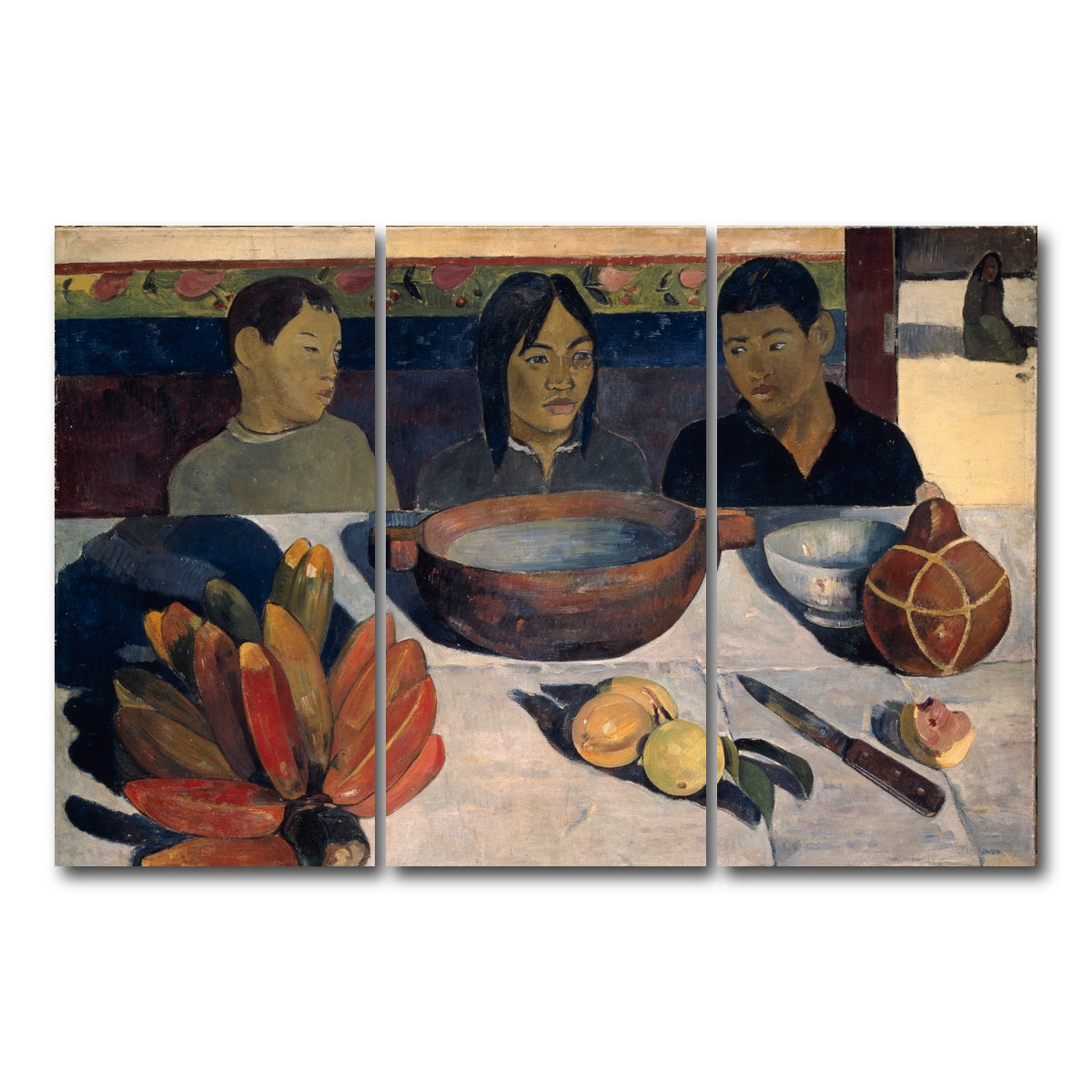 AUTO-MOCKUP WHITE | The Meal | 3 Piece | Gallery Wrap Canvas | group=12x24