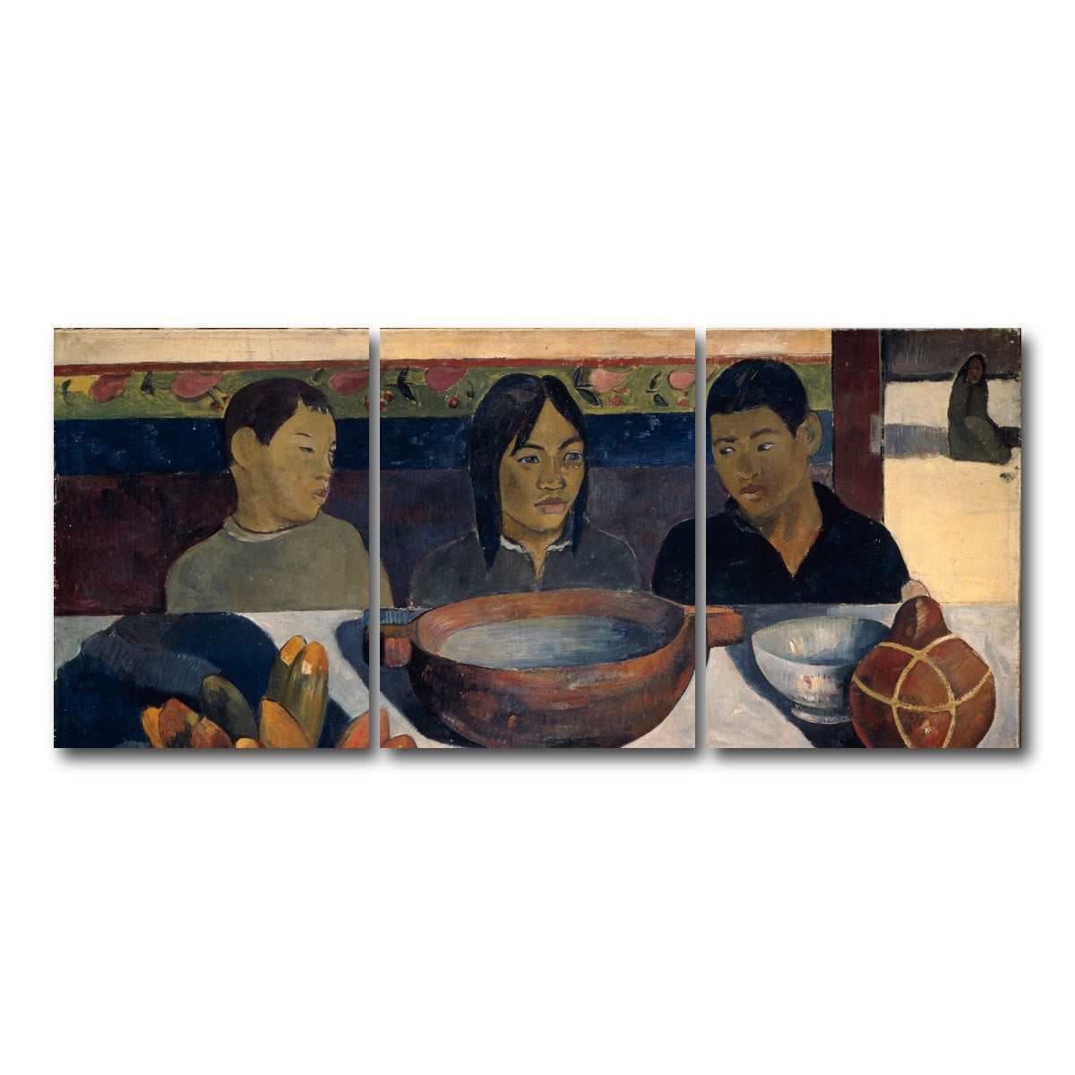 AUTO-MOCKUP WHITE | The Meal | 3 Piece | Gallery Wrap Canvas | group=18x24