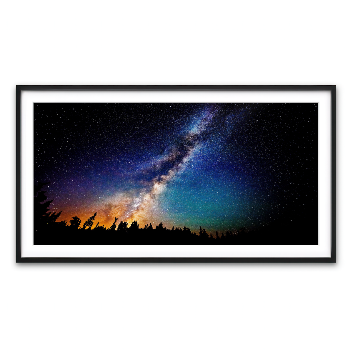 Framed Print 2x1 Black