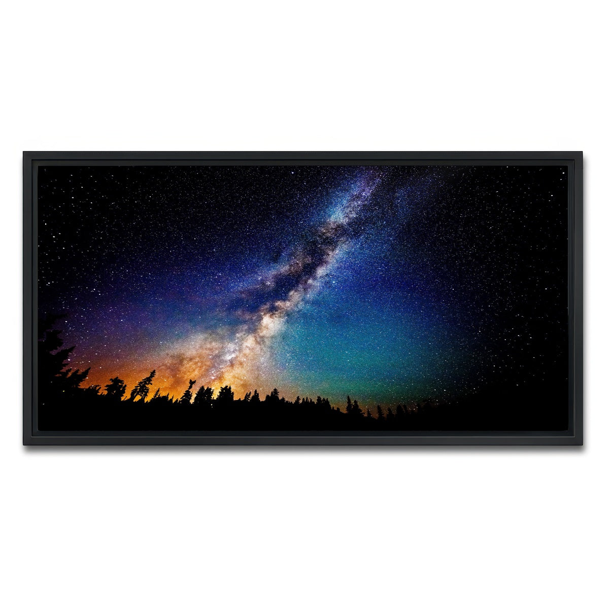 AUTO-MOCKUP WHITE | The Milky Way | 1 Piece | Black Framed Canvas | group=2x1