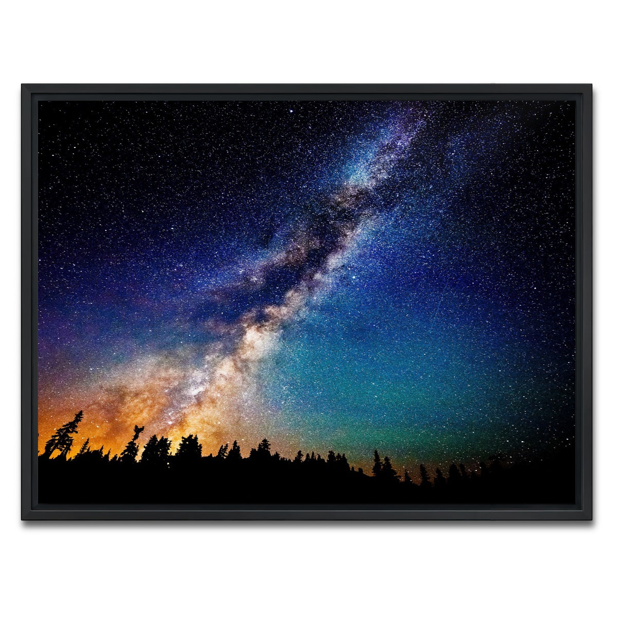 AUTO-MOCKUP WHITE | The Milky Way | 1 Piece | Black Framed Canvas | group=4x3