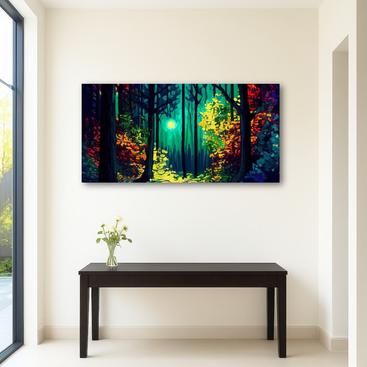 AUTO-MOCKUP ROOM | The Moon Through The Forest