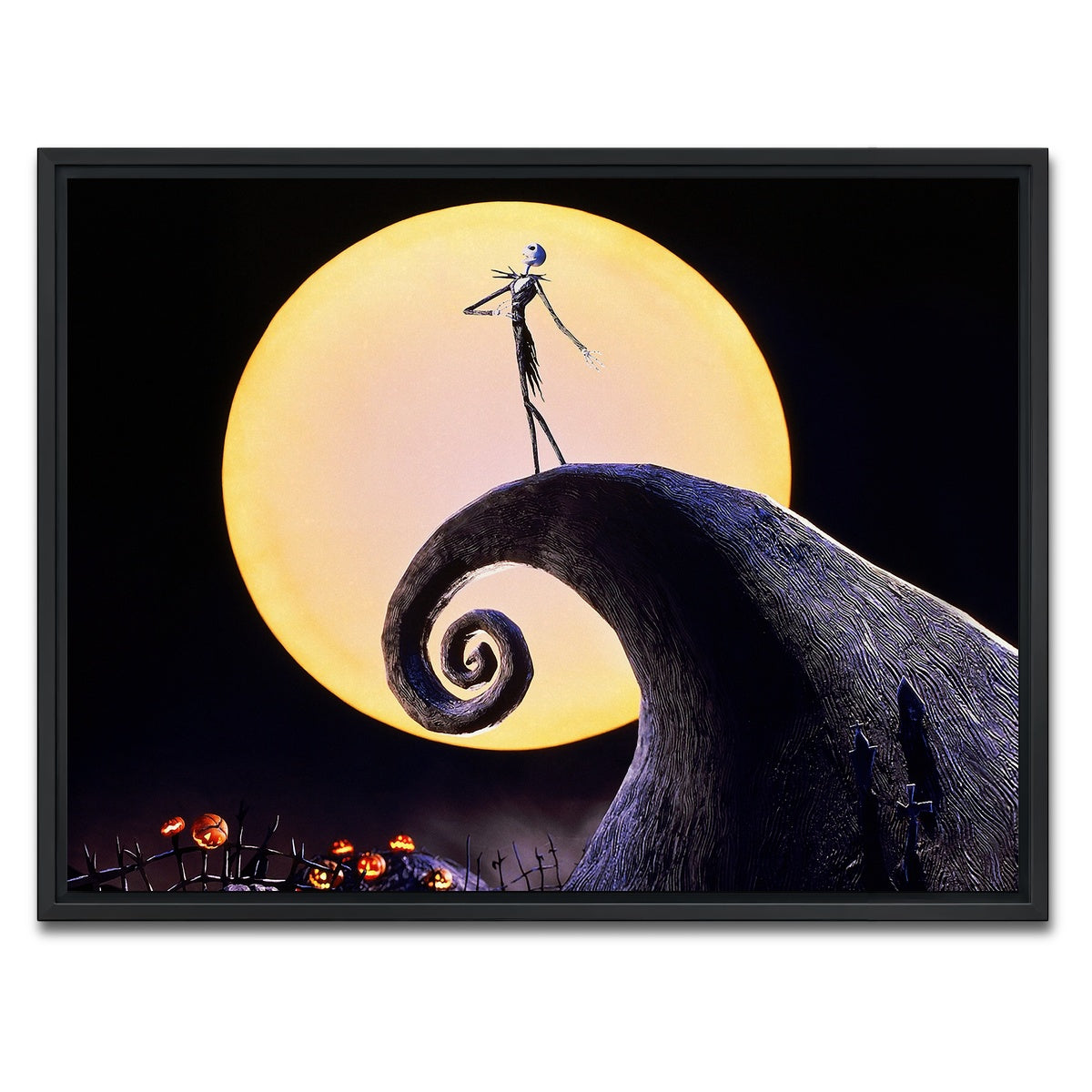 AUTO-MOCKUP WHITE | The Nightmare Before Christmas | 1 Piece | Black Framed Canvas | group=4x3