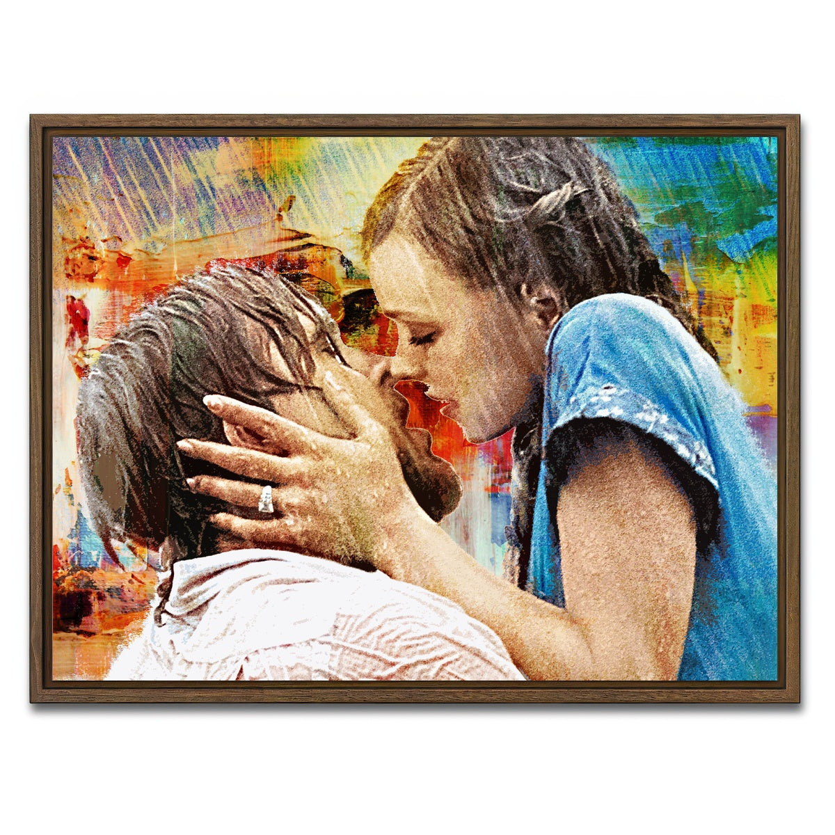 AUTO-MOCKUP WHITE | The Notebook | 1 Piece | Walnut Framed Canvas | group=4x3