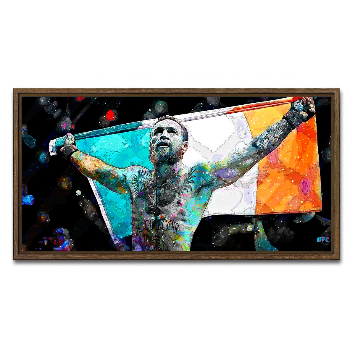 AUTO-MOCKUP WHITE | The Notorious | 1 Piece | Walnut Framed Canvas | group=2x1