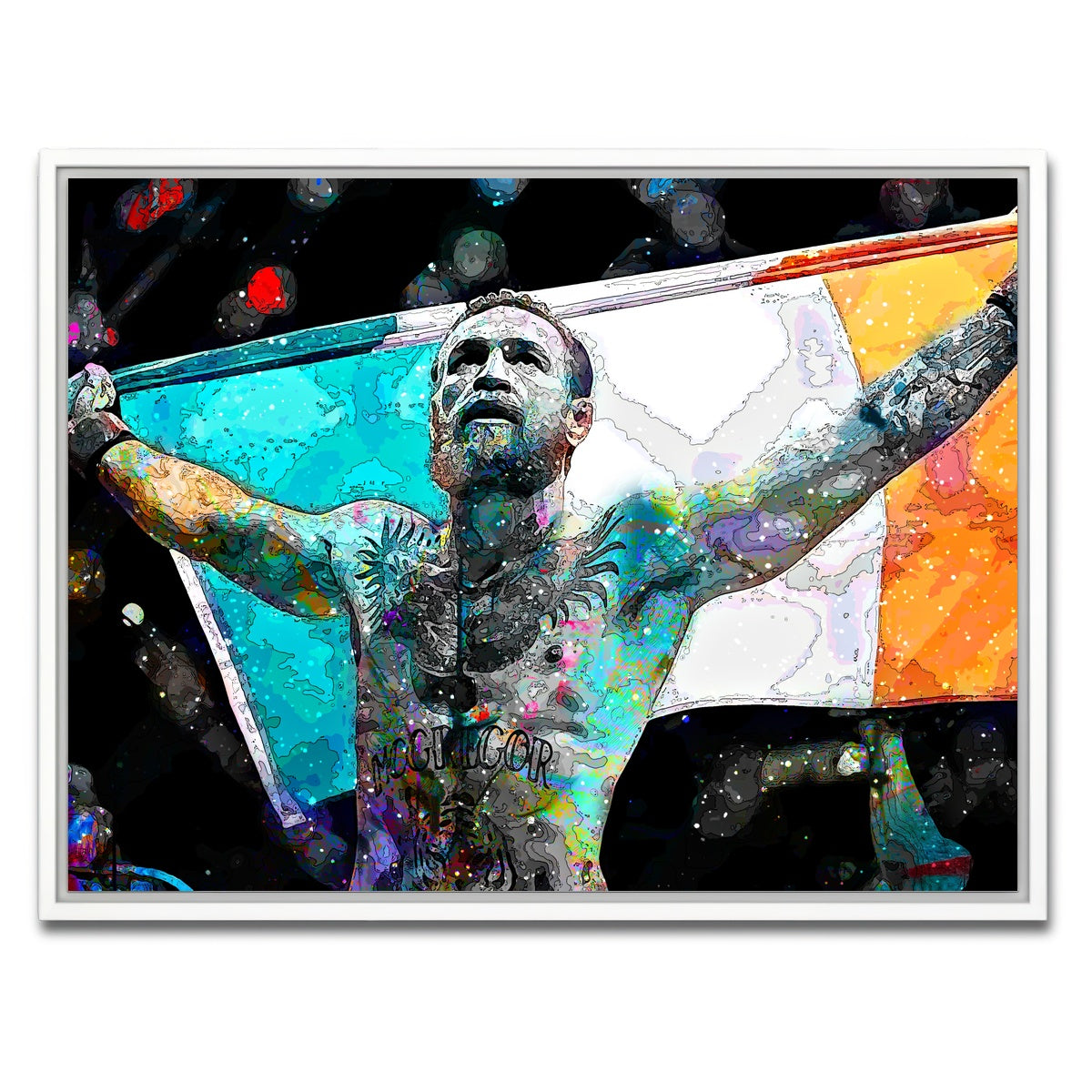 AUTO-MOCKUP WHITE | The Notorious | 1 Piece | White Framed Canvas | group=4x3