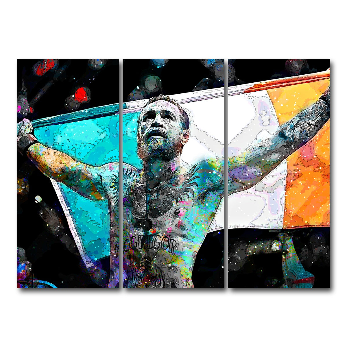 AUTO-MOCKUP WHITE | The Notorious | 3 Piece | Gallery Wrap Canvas | group=8x18