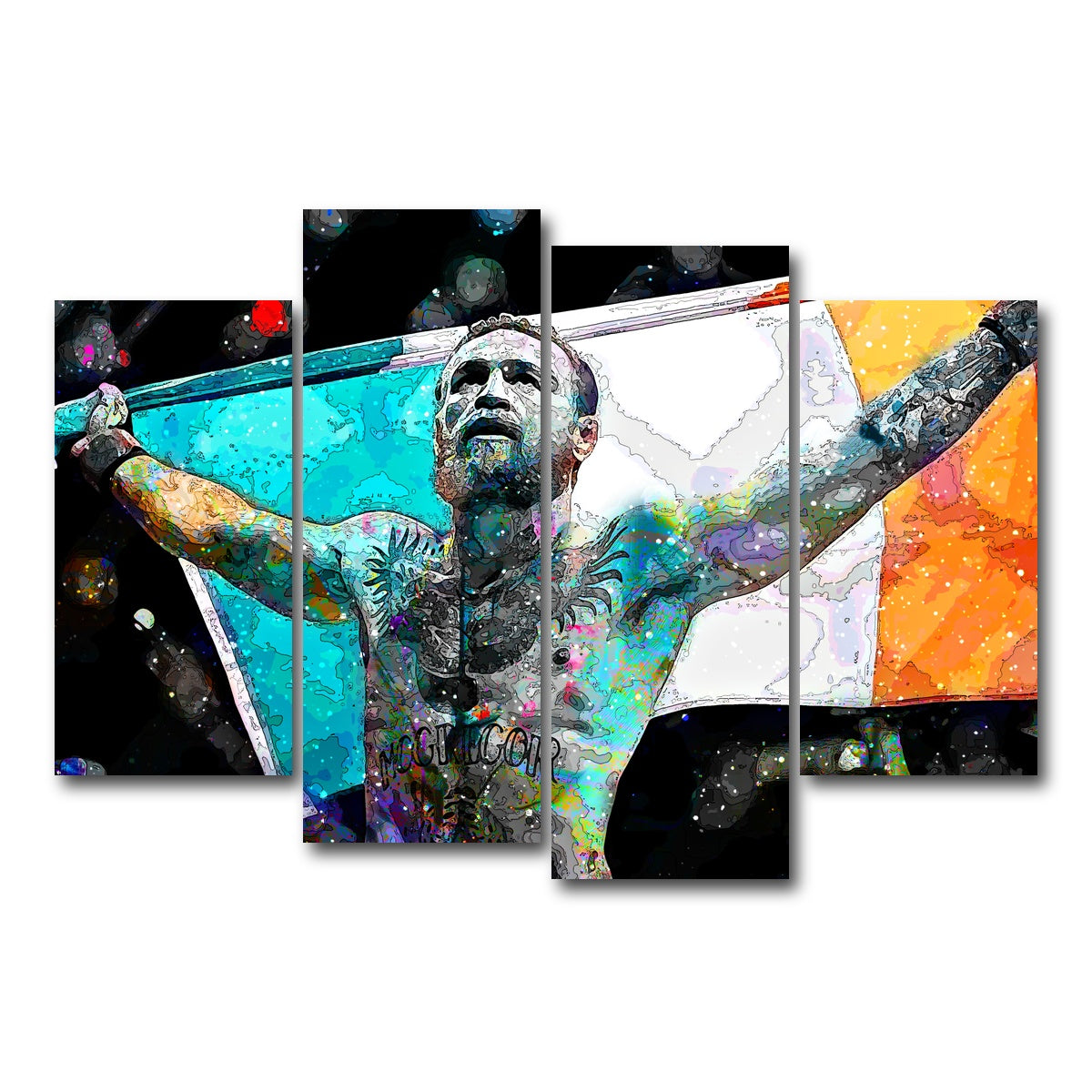 AUTO-MOCKUP WHITE | The Notorious | 4 Piece | Gallery Wrap Canvas | group=4_short