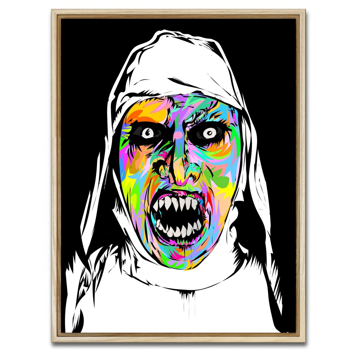 AUTO-MOCKUP WHITE | The Nun Color | 1 Piece | Natural Framed Canvas | group=3x4