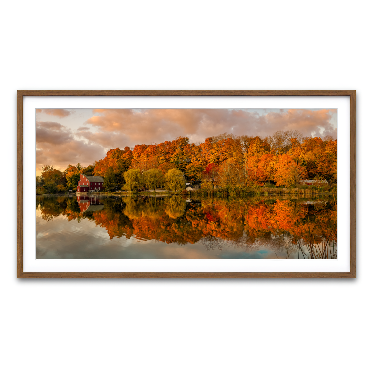 Framed Print 2x1 Walnut