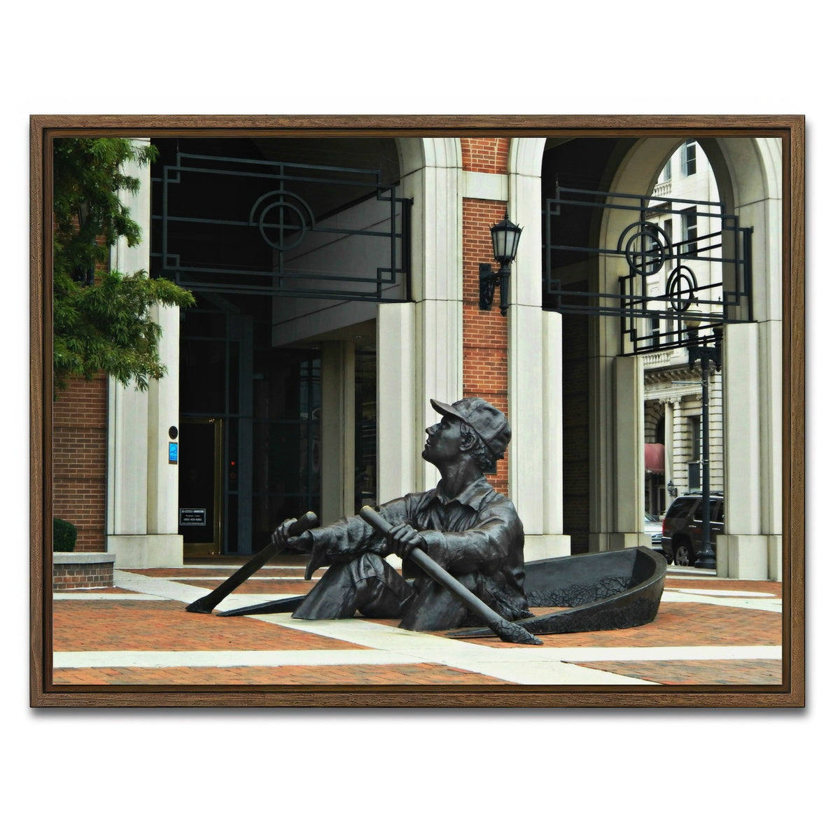 AUTO-MOCKUP WHITE | The Oarsman | 1 Piece | Walnut Framed Canvas | group=4x3