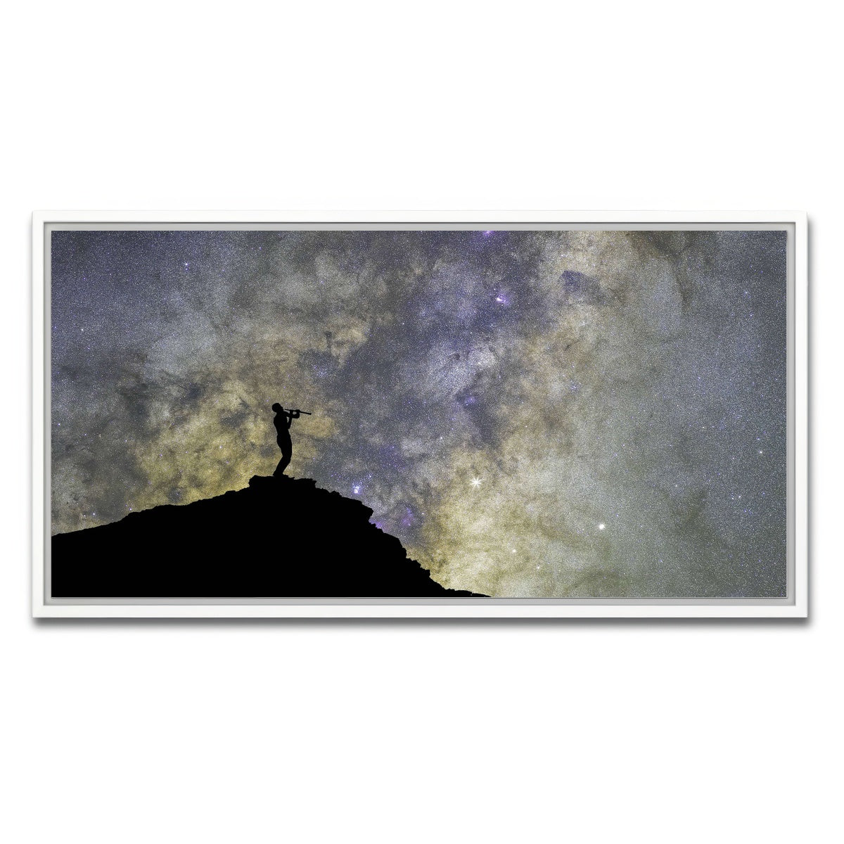 AUTO-MOCKUP WHITE | The Oboe Player | 1 Piece | White Framed Canvas | group=2x1