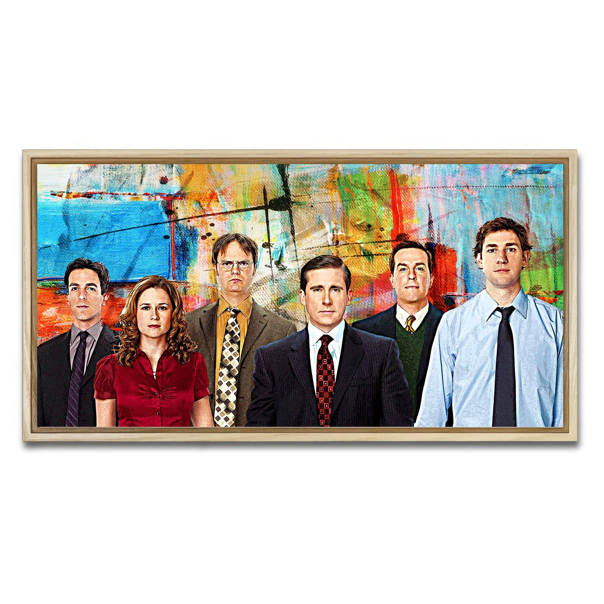 AUTO-MOCKUP WHITE | The Office | 1 Piece | Natural Framed Canvas | group=2x1