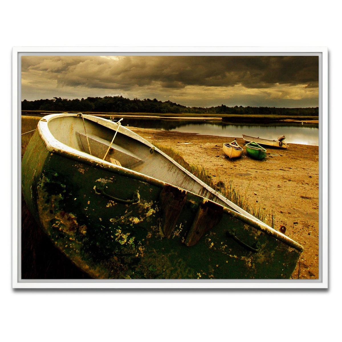 AUTO-MOCKUP WHITE | The Old Boat | 1 Piece | White Framed Canvas | group=4x3