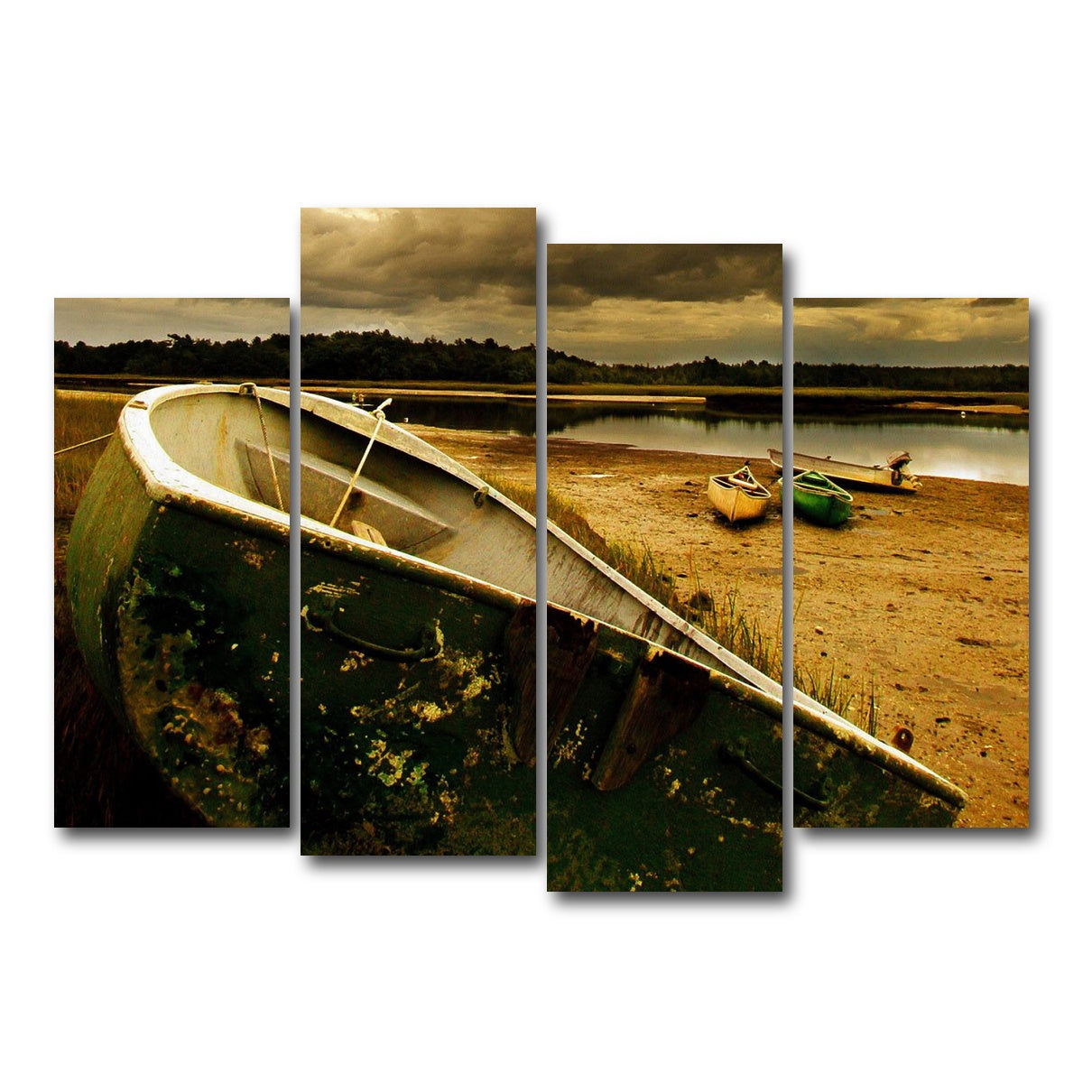 AUTO-MOCKUP WHITE | The Old Boat | 4 Piece | Gallery Wrap Canvas | group=4_normal