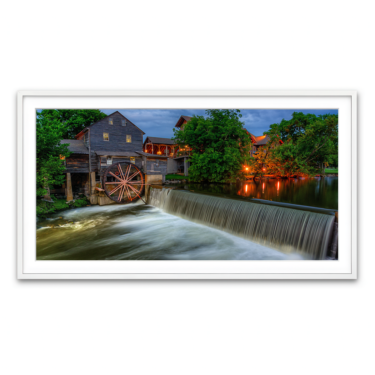 Framed Print 2x1 White