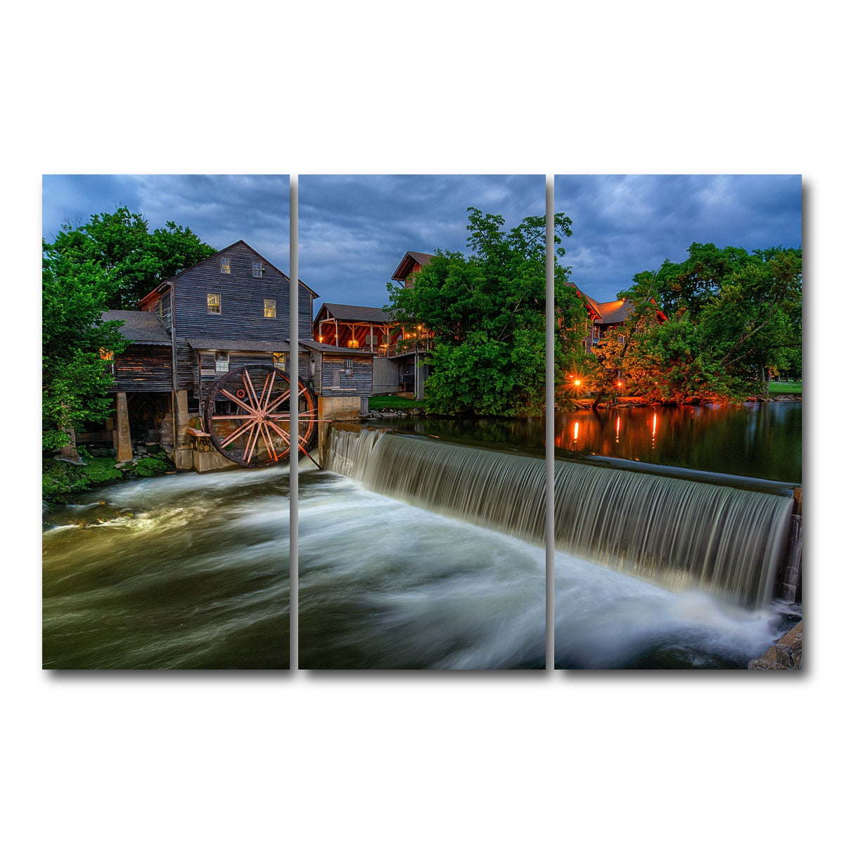 AUTO-MOCKUP WHITE | The Old Mill | 3 Piece | Gallery Wrap Canvas | group=12x24