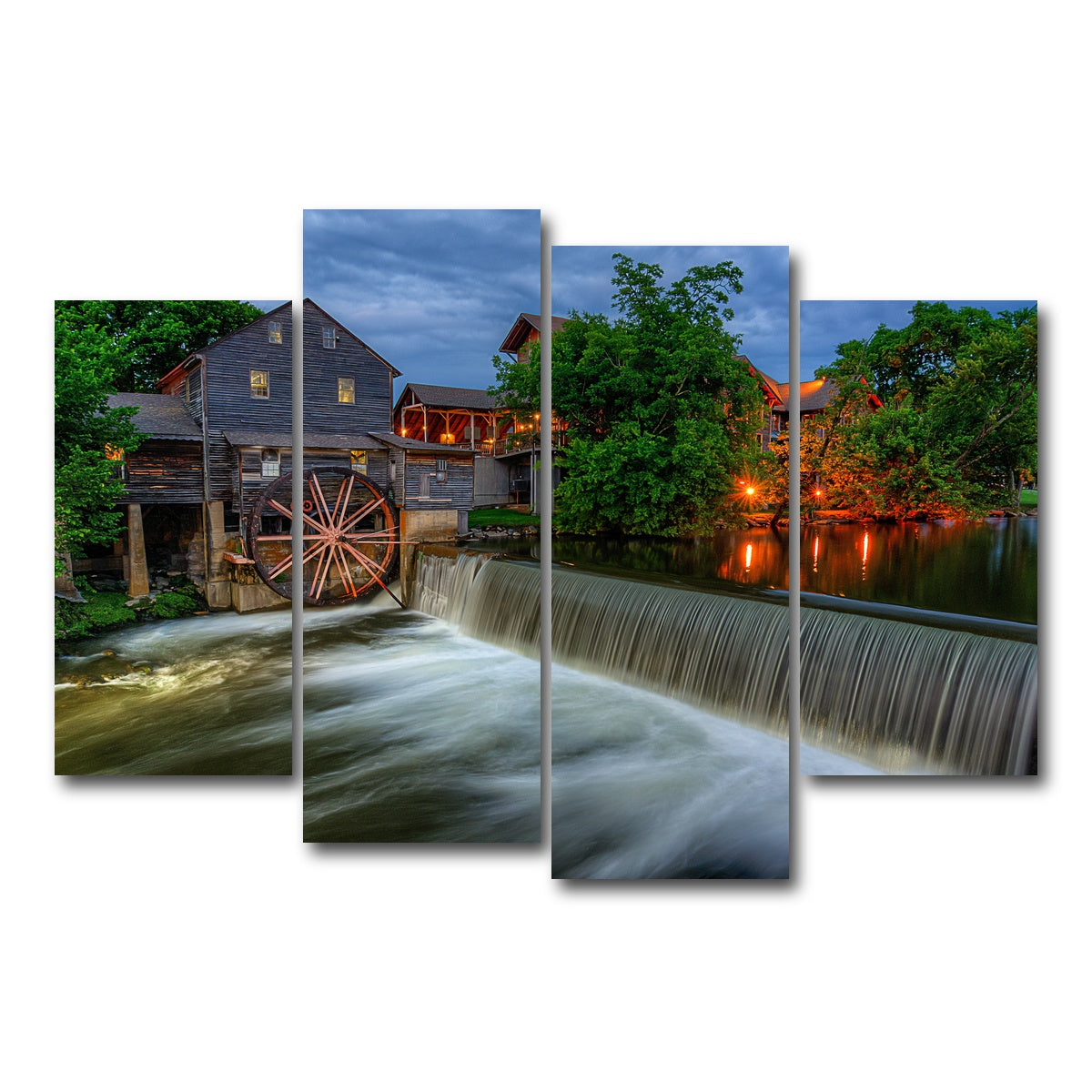 AUTO-MOCKUP WHITE | The Old Mill | 4 Piece | Gallery Wrap Canvas | group=4_short