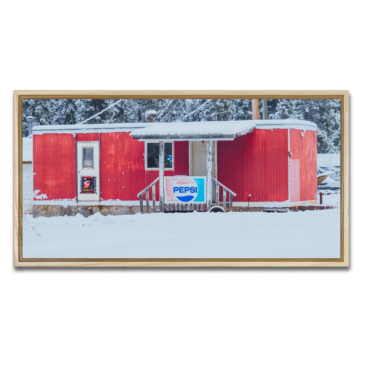 AUTO-MOCKUP WHITE | The Old Red Trailer | 1 Piece | Natural Framed Canvas | group=2x1