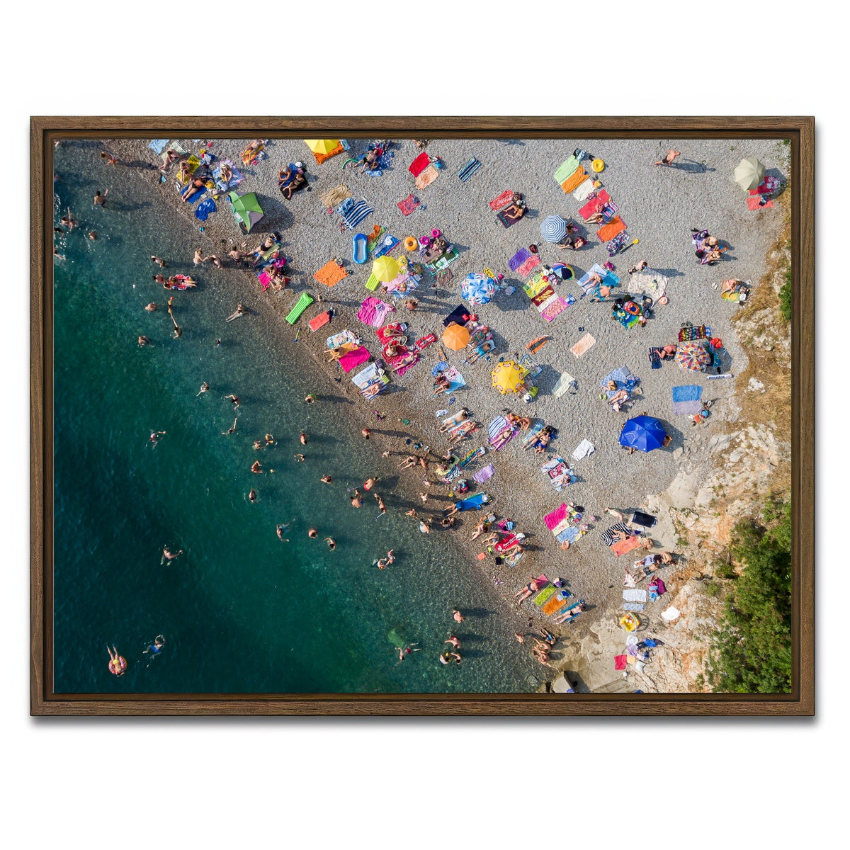 AUTO-MOCKUP WHITE | The Party Spot | 1 Piece | Walnut Framed Canvas | group=4x3