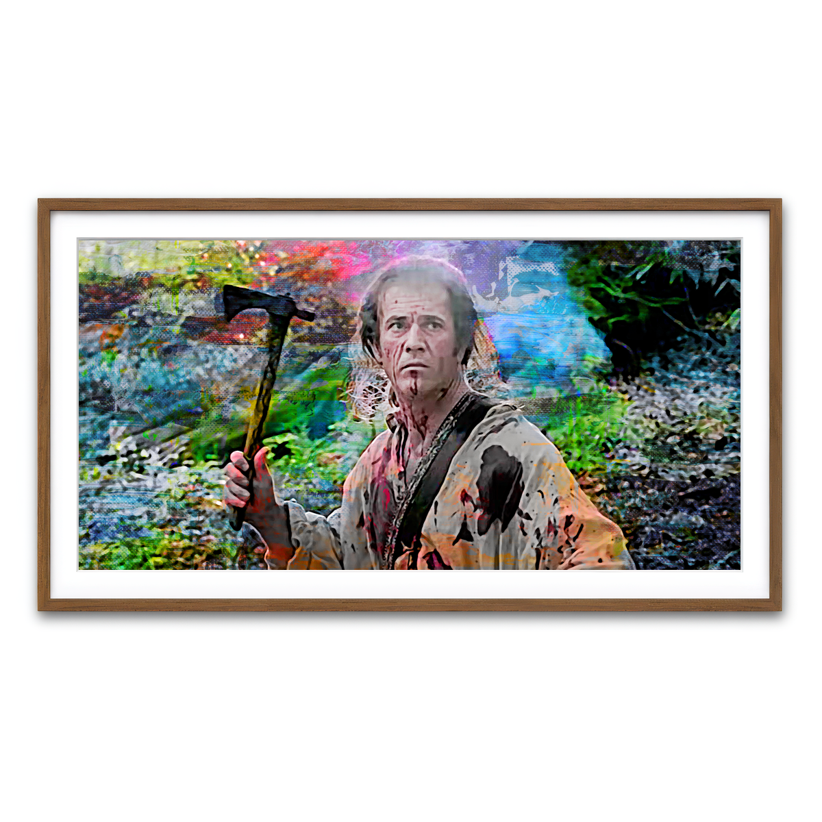 Framed Print 2x1 Walnut