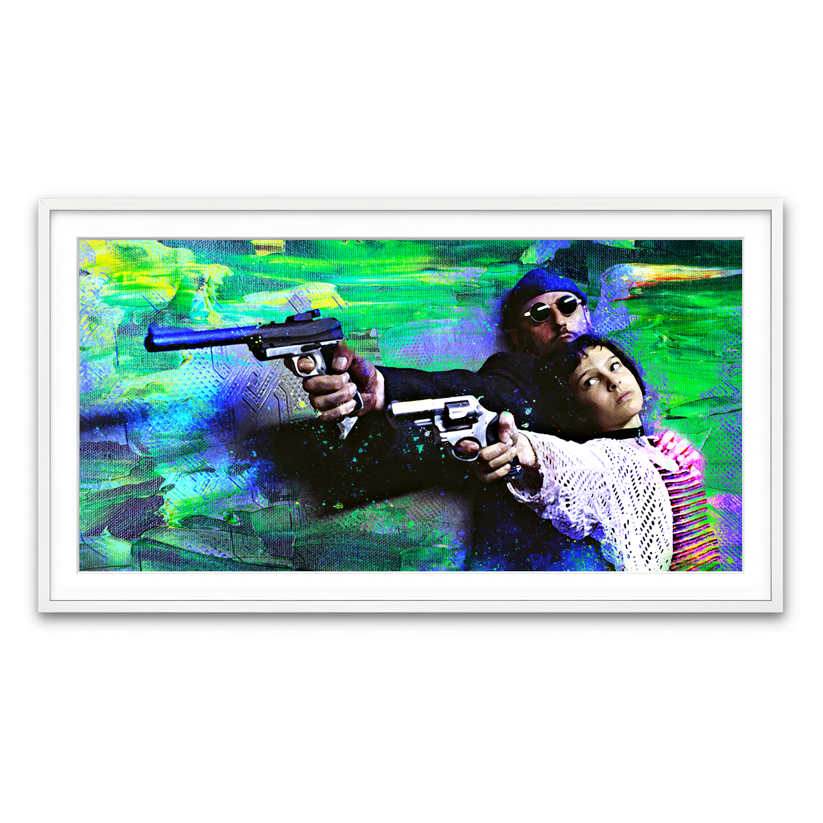 Framed Print 2x1 White