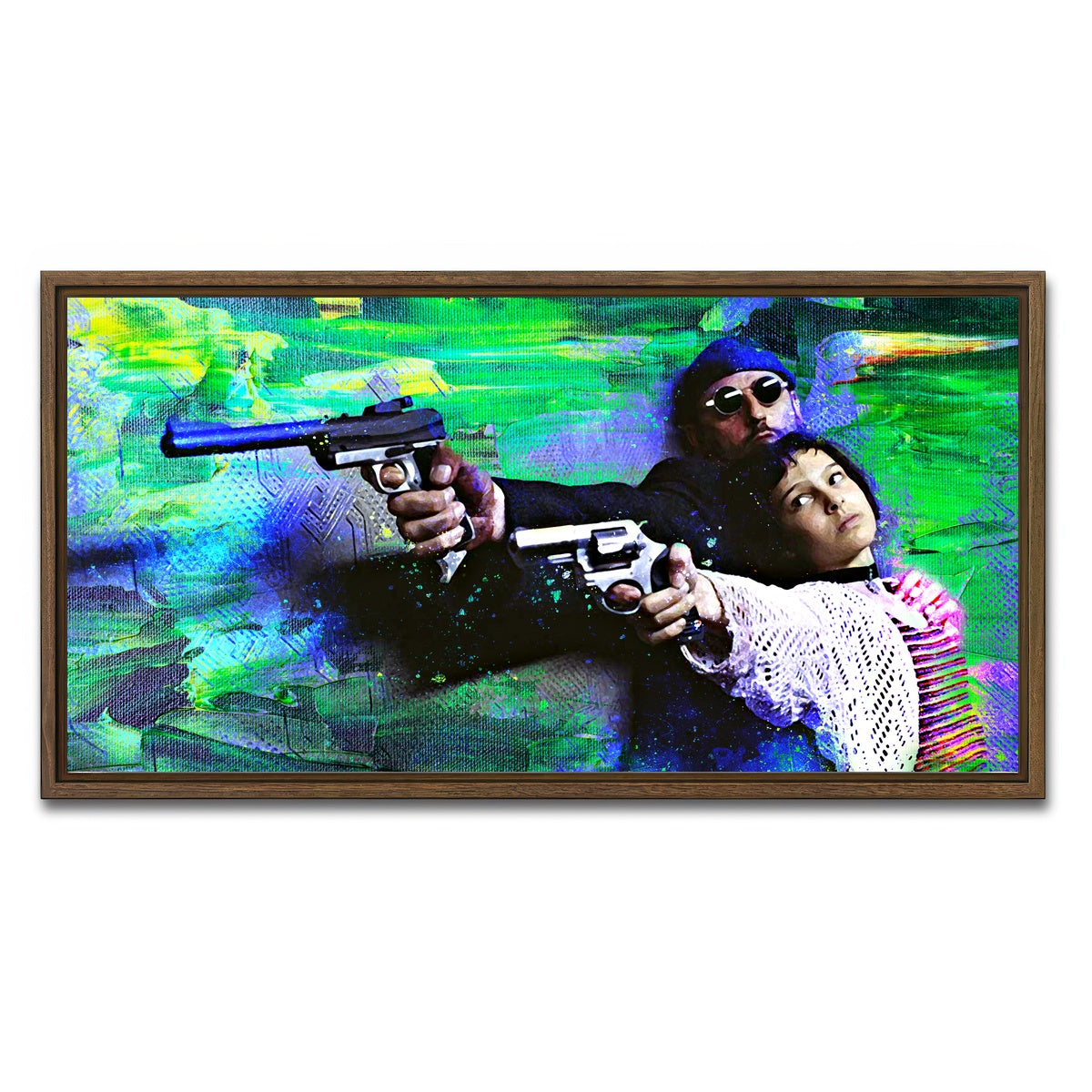 AUTO-MOCKUP WHITE | The Professional | 1 Piece | Walnut Framed Canvas | group=2x1