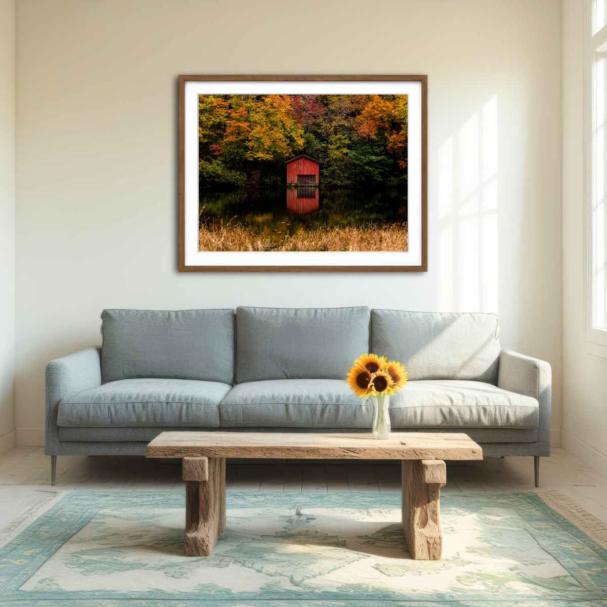 AUTO-MOCKUP ROOM | The Red Boat House Wall Art