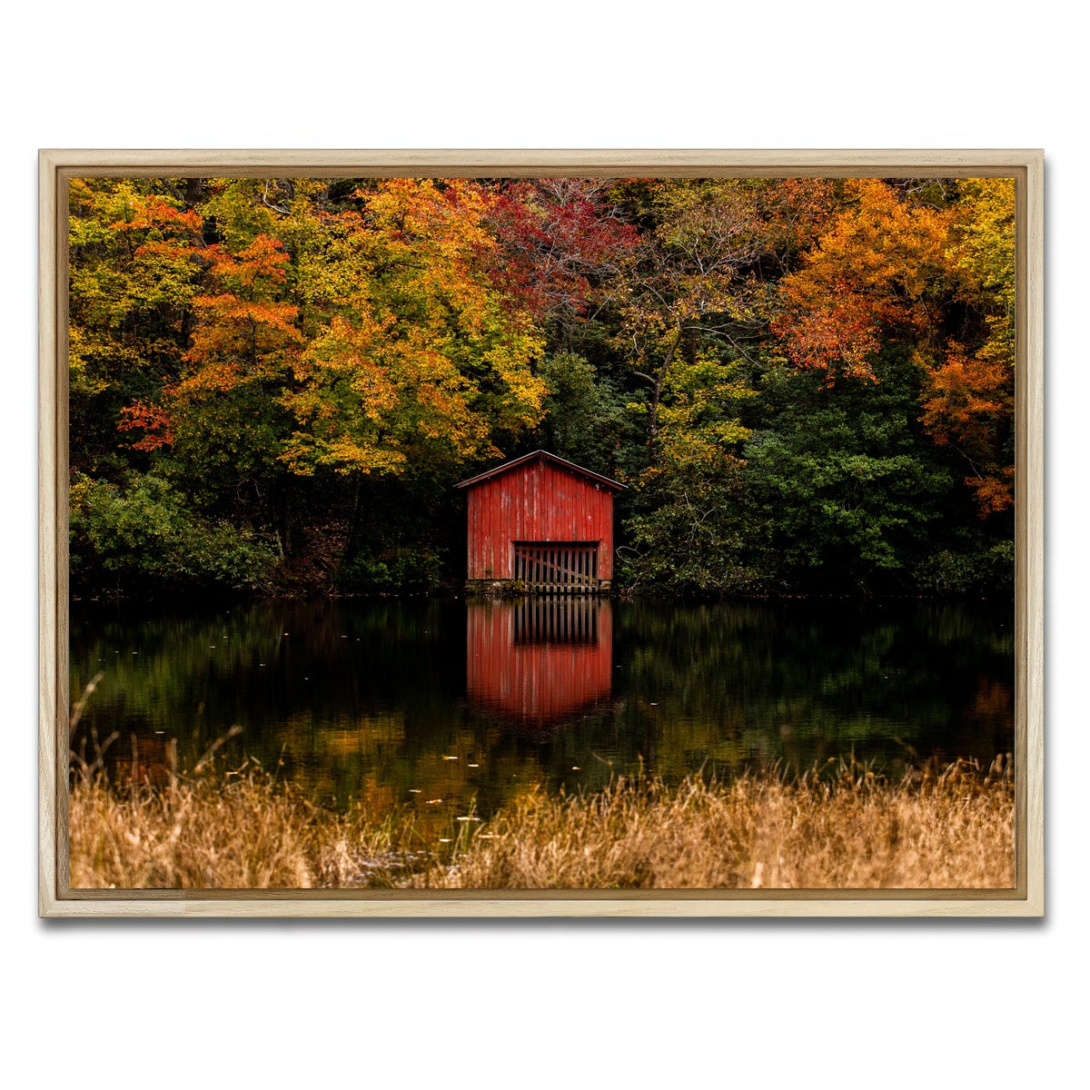 AUTO-MOCKUP WHITE | The Red Boat House | 1 Piece | Natural Framed Canvas | group=4x3