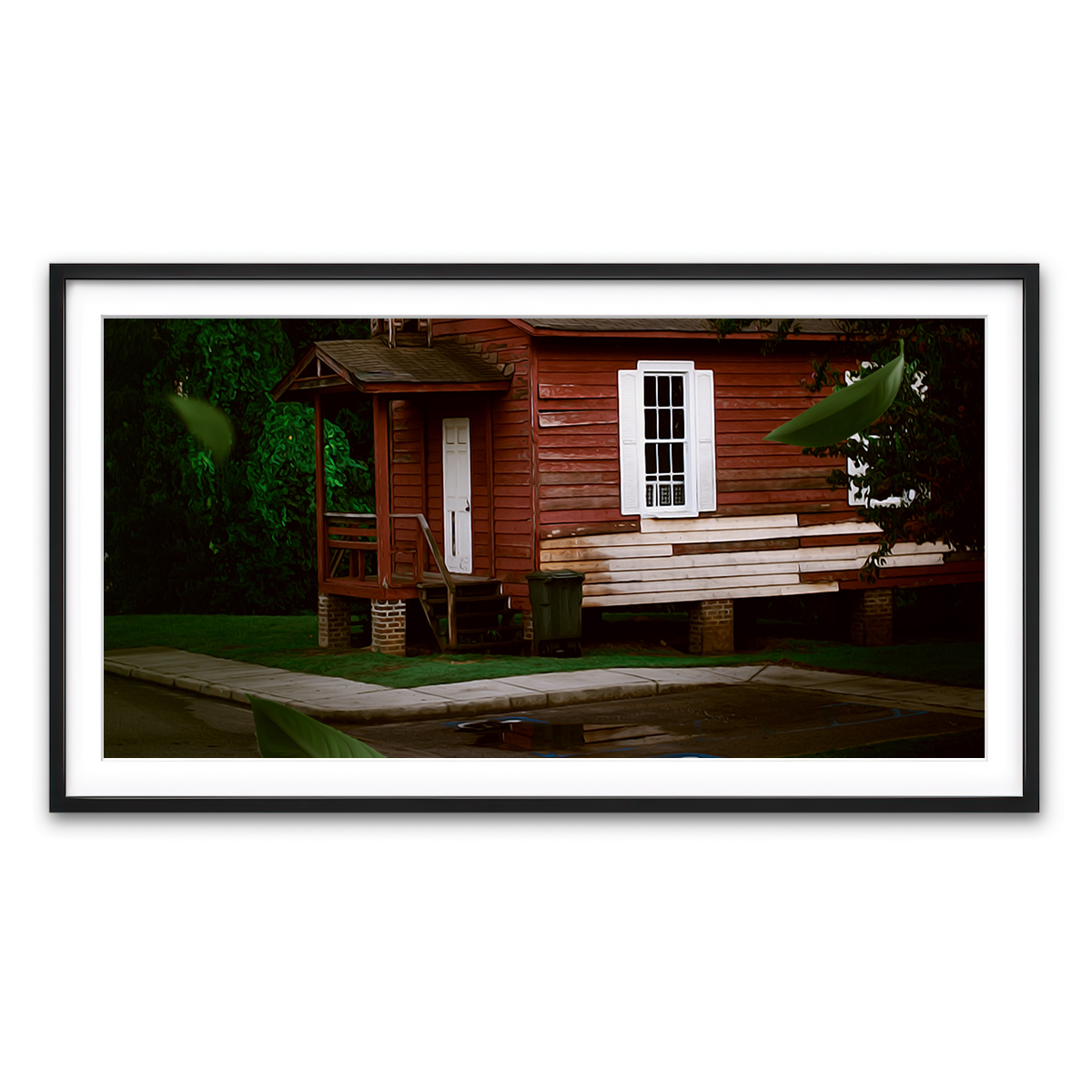 Framed Print 2x1 Black