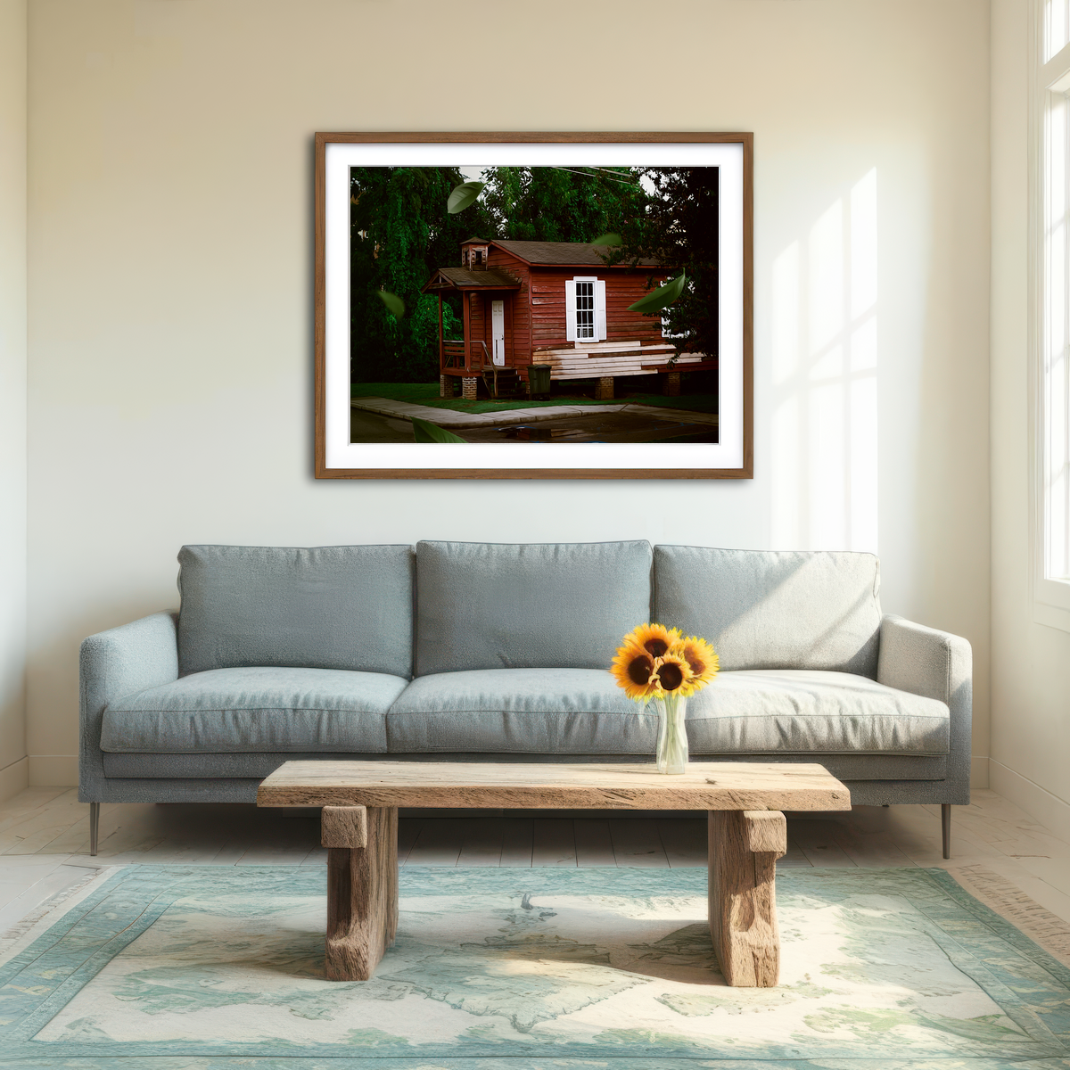 AUTO-MOCKUP ROOM | The Red House Wall Art