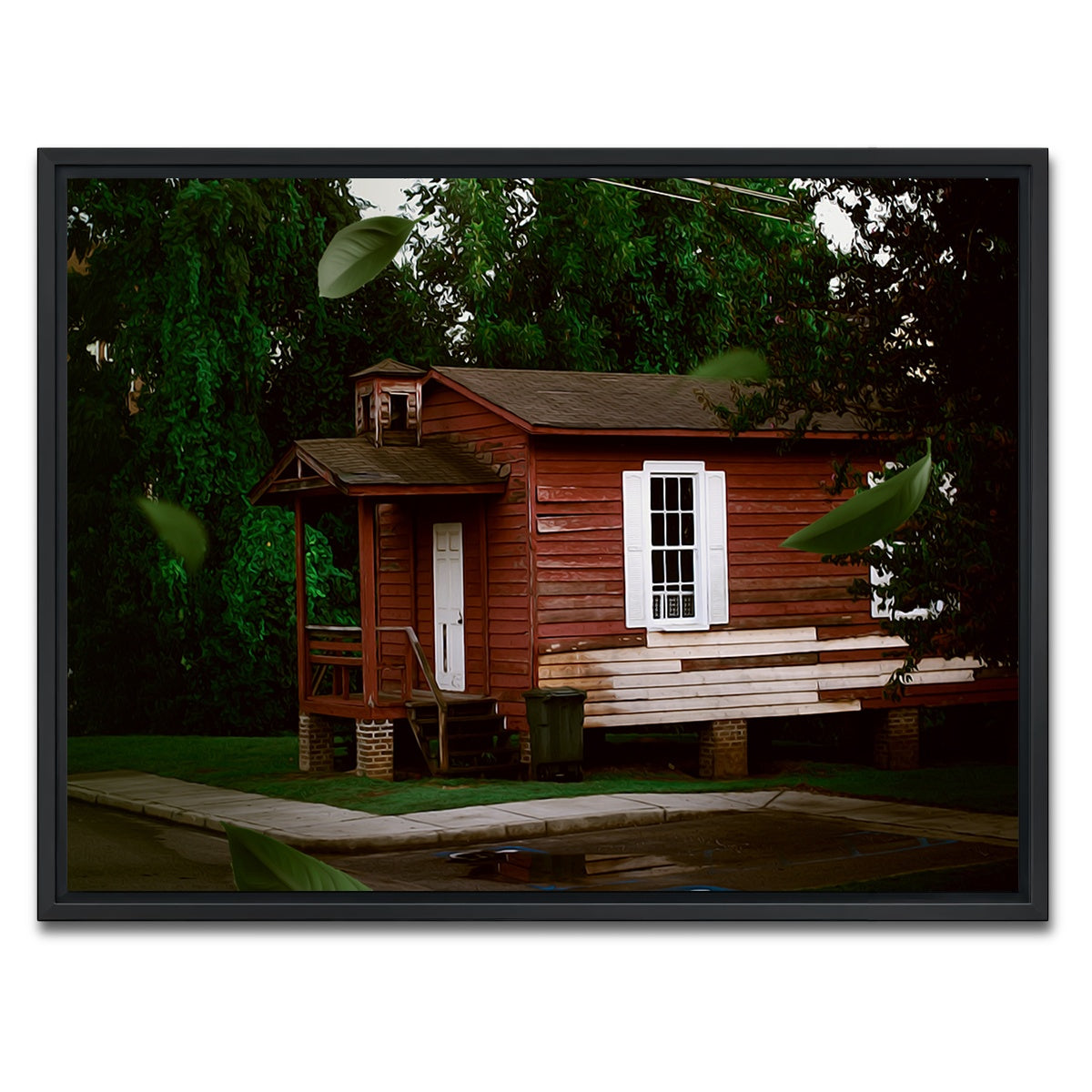 AUTO-MOCKUP WHITE | The Red House | 1 Piece | Black Framed Canvas | group=4x3
