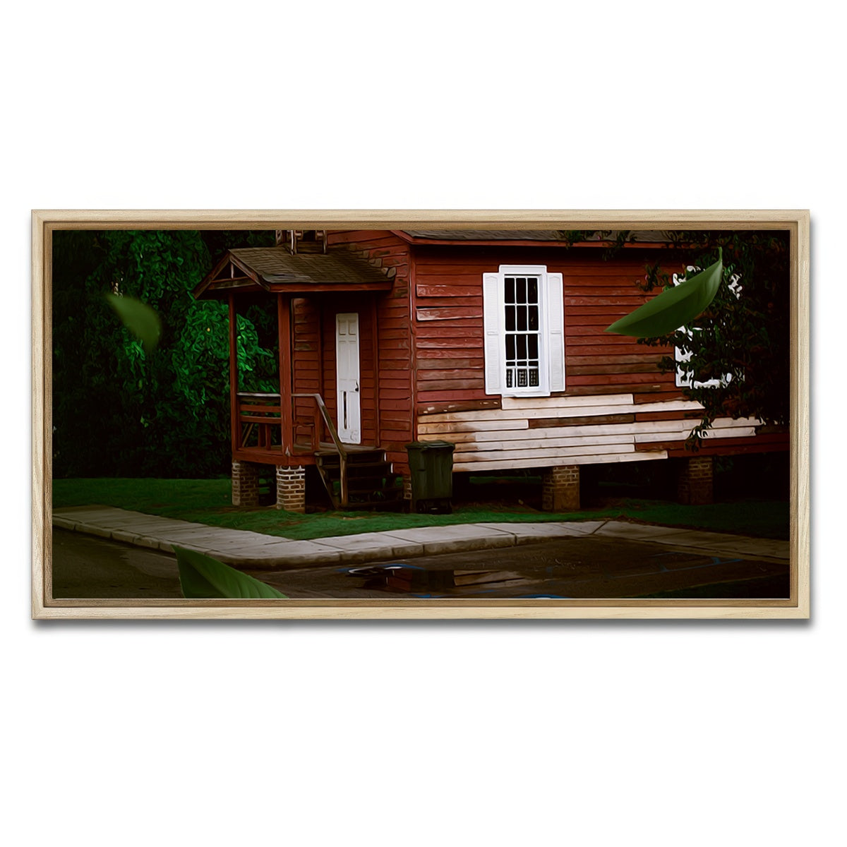 AUTO-MOCKUP WHITE | The Red House | 1 Piece | Natural Framed Canvas | group=2x1