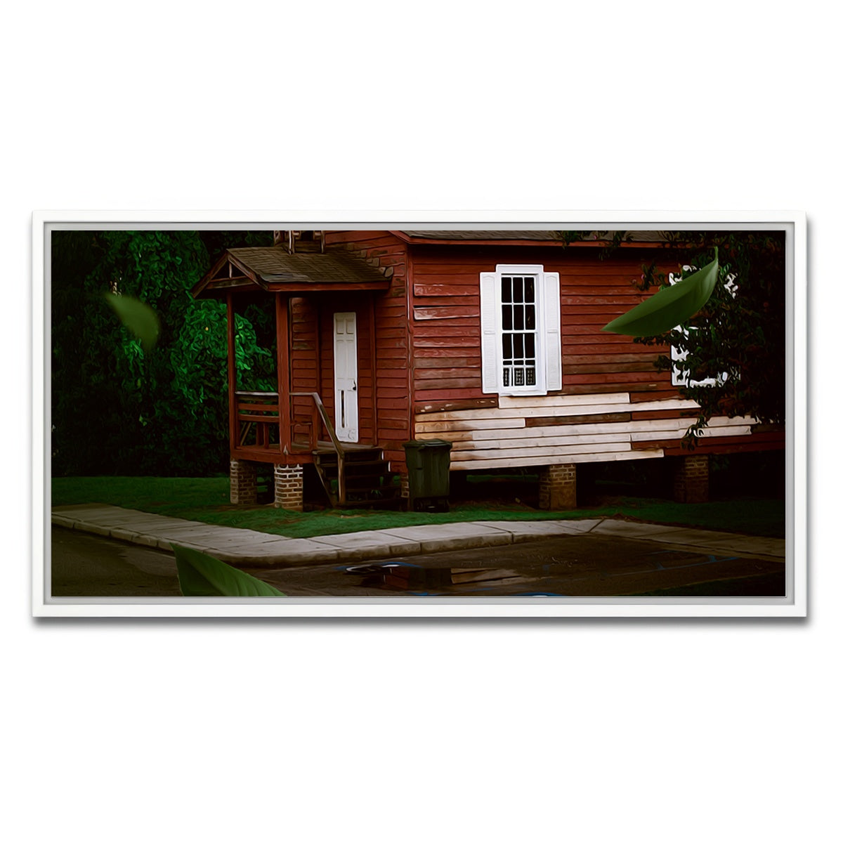 AUTO-MOCKUP WHITE | The Red House | 1 Piece | White Framed Canvas | group=2x1