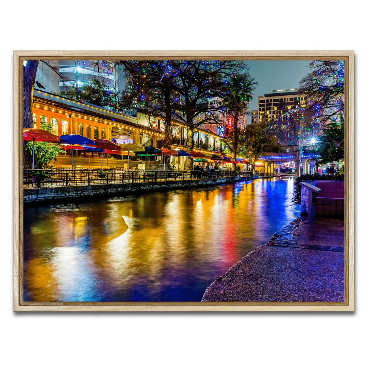 AUTO-MOCKUP WHITE | The Riverwalk | 1 Piece | Natural Framed Canvas | group=4x3
