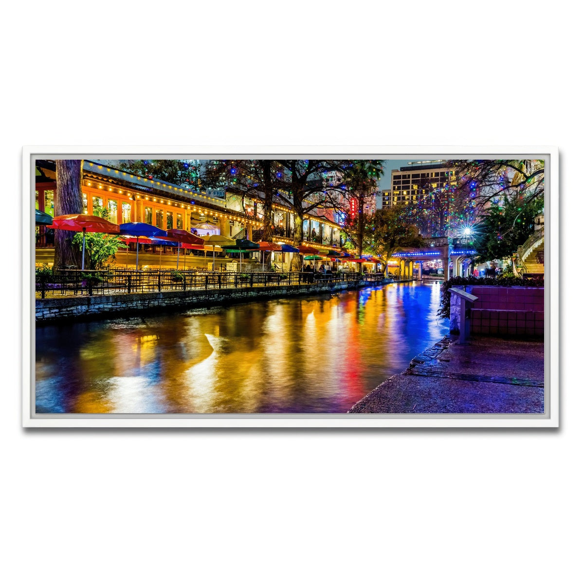 AUTO-MOCKUP WHITE | The Riverwalk | 1 Piece | White Framed Canvas | group=2x1