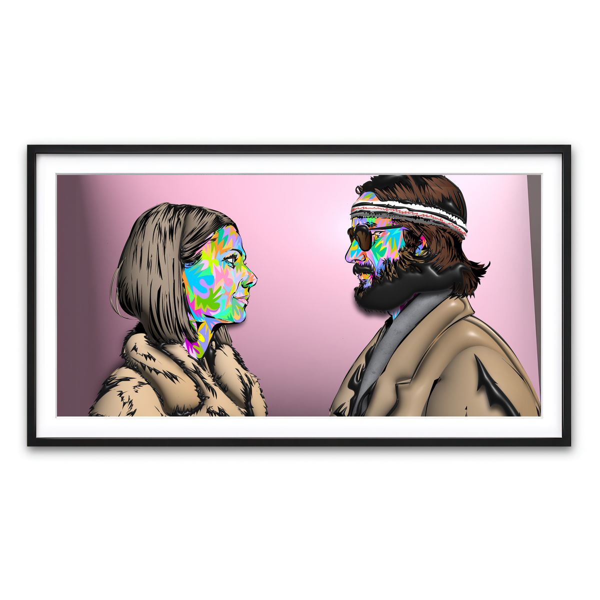 Framed Print 2x1 Black