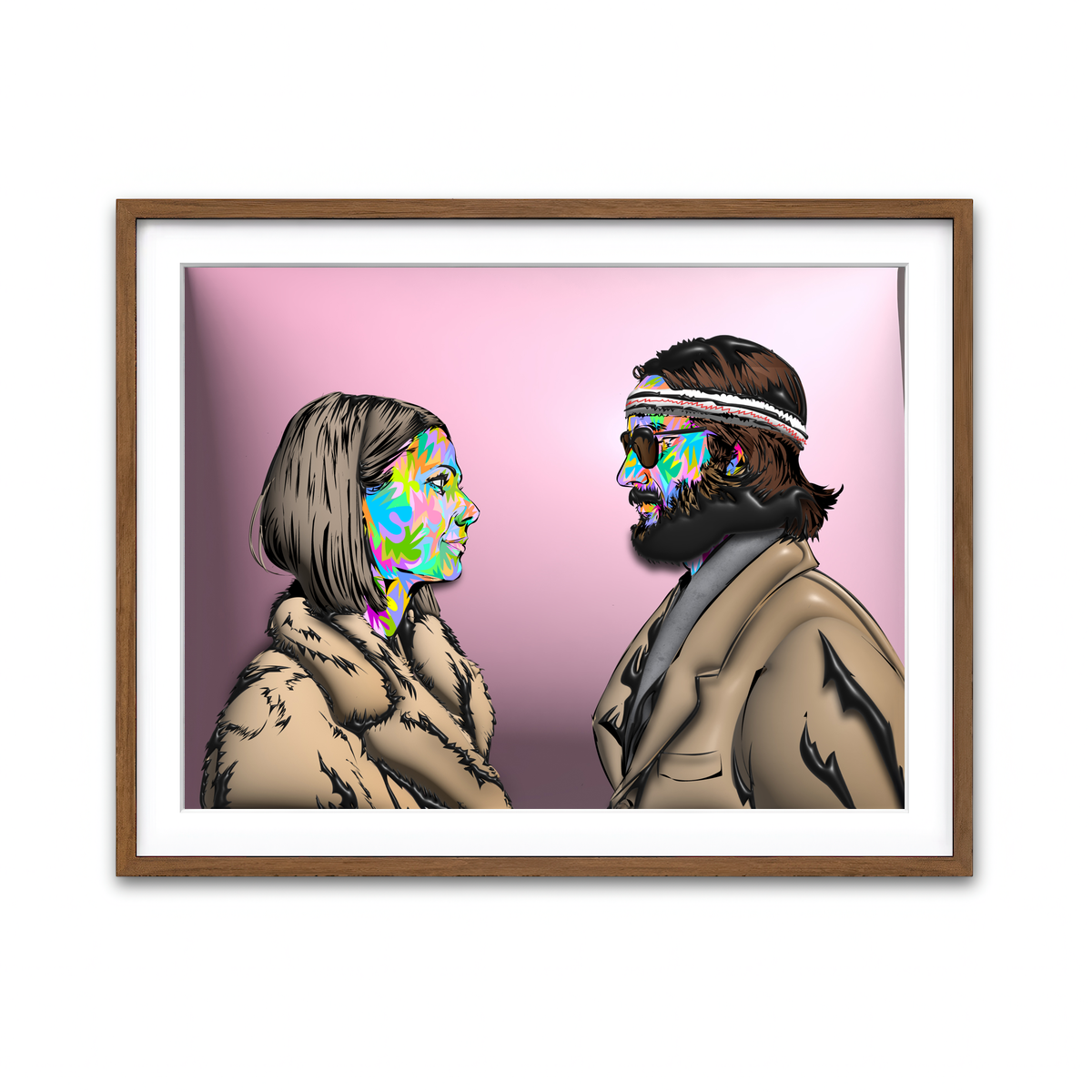 Framed Print 4x3 Walnut