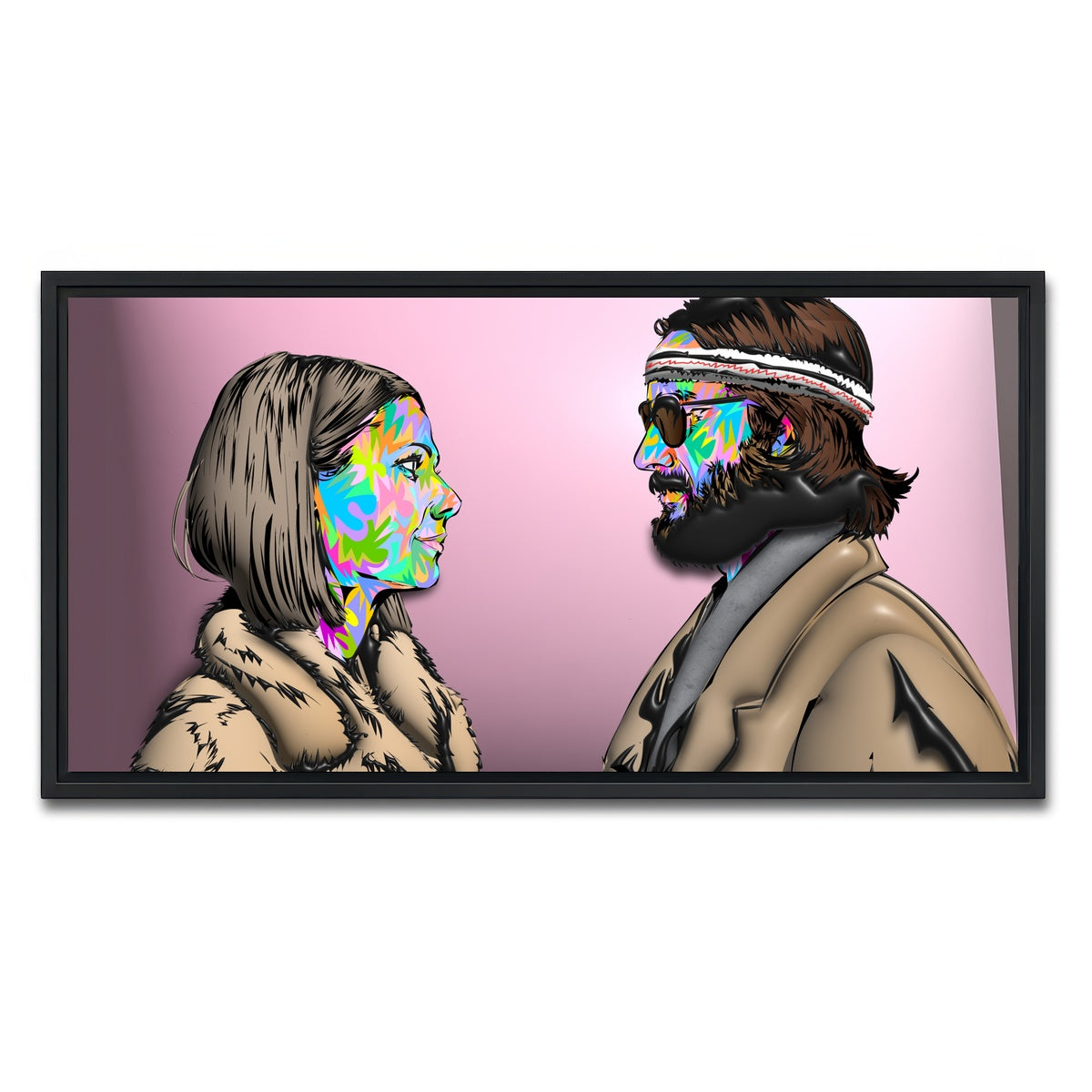 AUTO-MOCKUP WHITE | The Royal Tenenbaums | 1 Piece | Black Framed Canvas | group=2x1