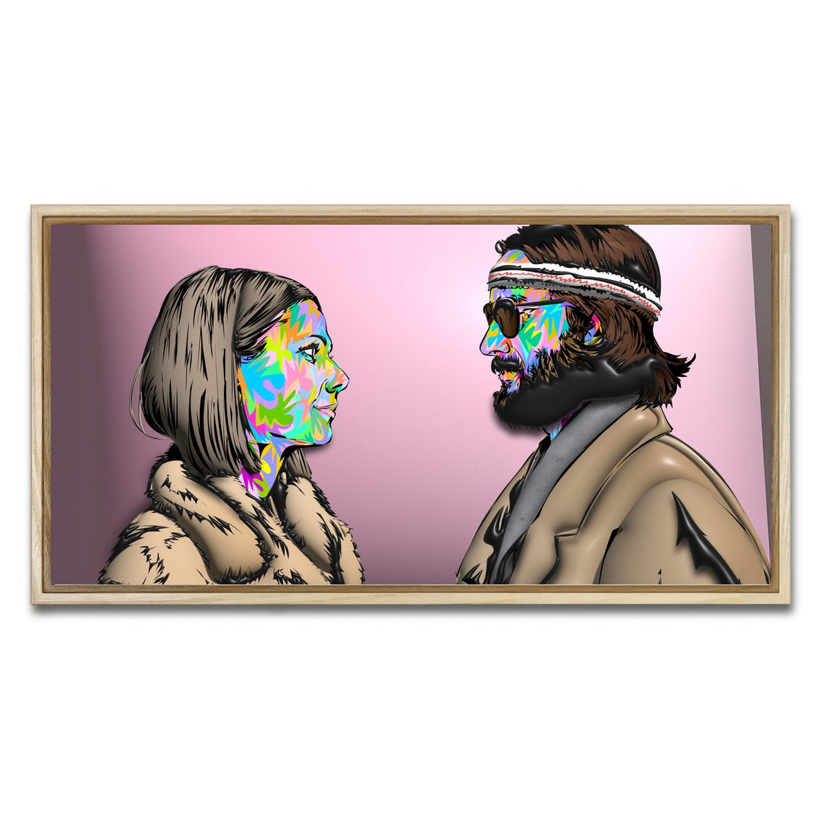 AUTO-MOCKUP WHITE | The Royal Tenenbaums | 1 Piece | Natural Framed Canvas | group=2x1