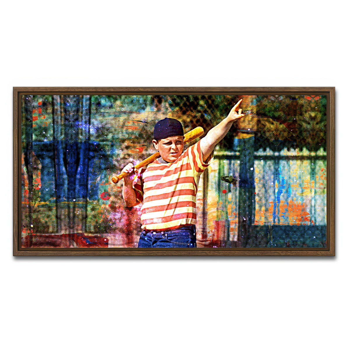AUTO-MOCKUP WHITE | The Sandlot | 1 Piece | Walnut Frame | group=2x1
