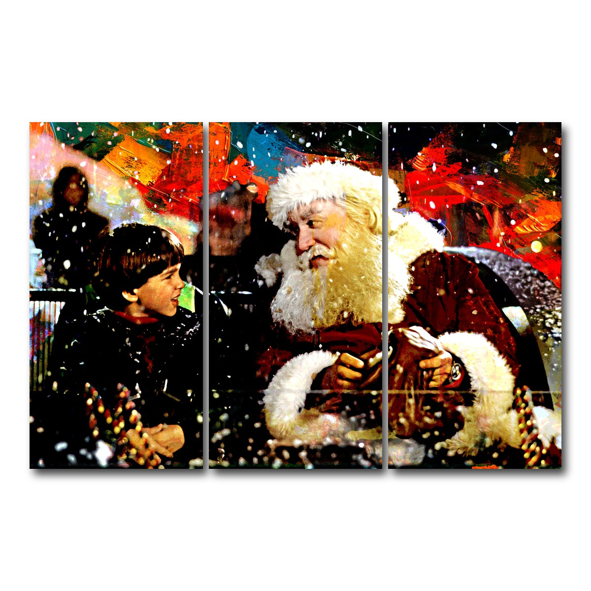 AUTO-MOCKUP WHITE | The Santa Clause | 3 Piece | Gallery Wrap Canvas | group=12x24