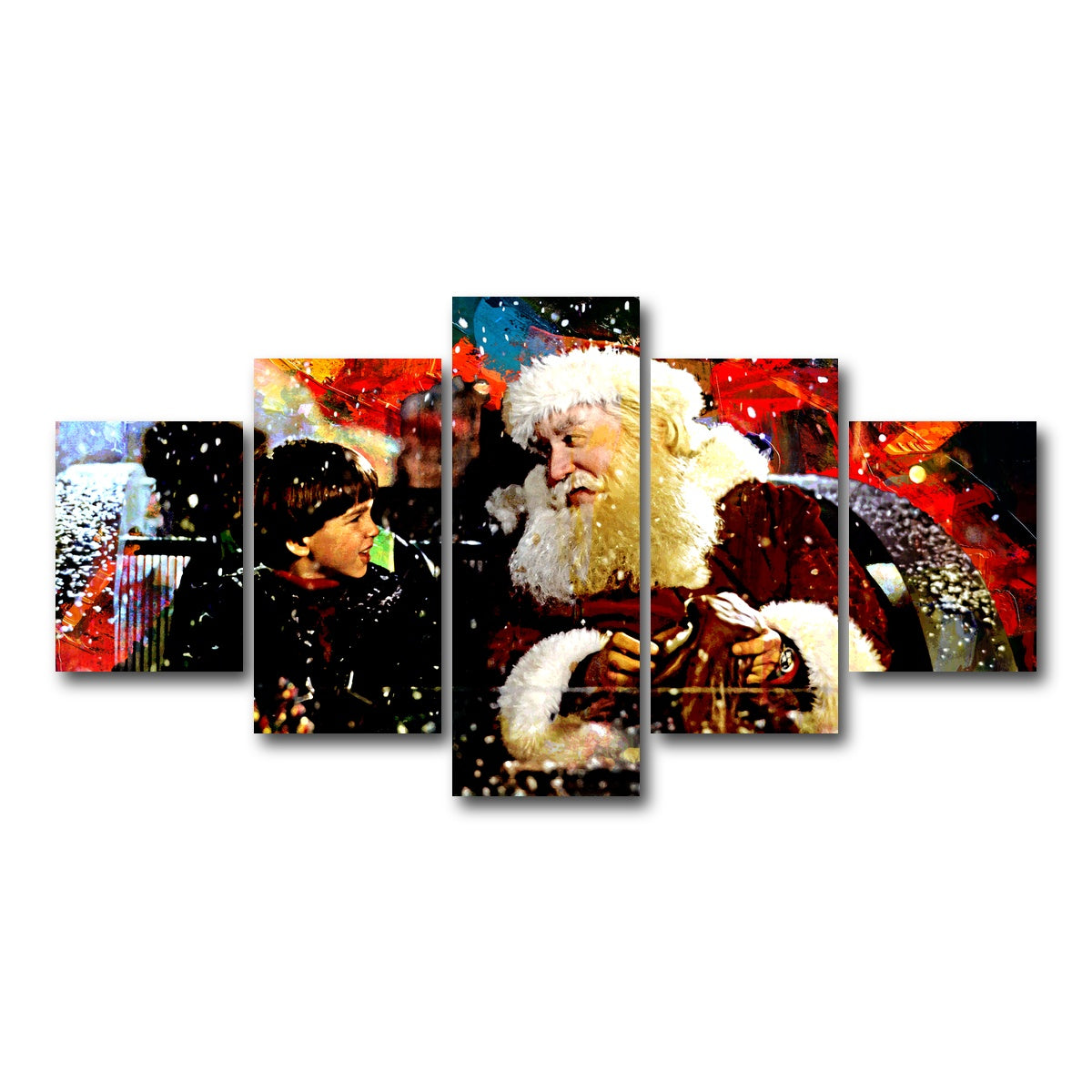 AUTO-MOCKUP WHITE | The Santa Clause | 5 Piece | Gallery Wrap Canvas | group=5_short