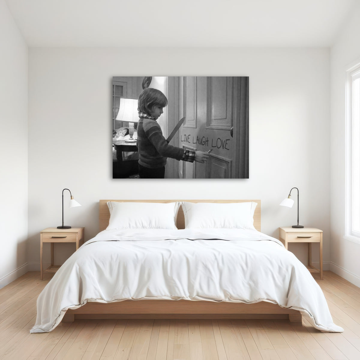 AUTO-MOCKUP ROOM | The Shining - Live Laugh Love Grayscale